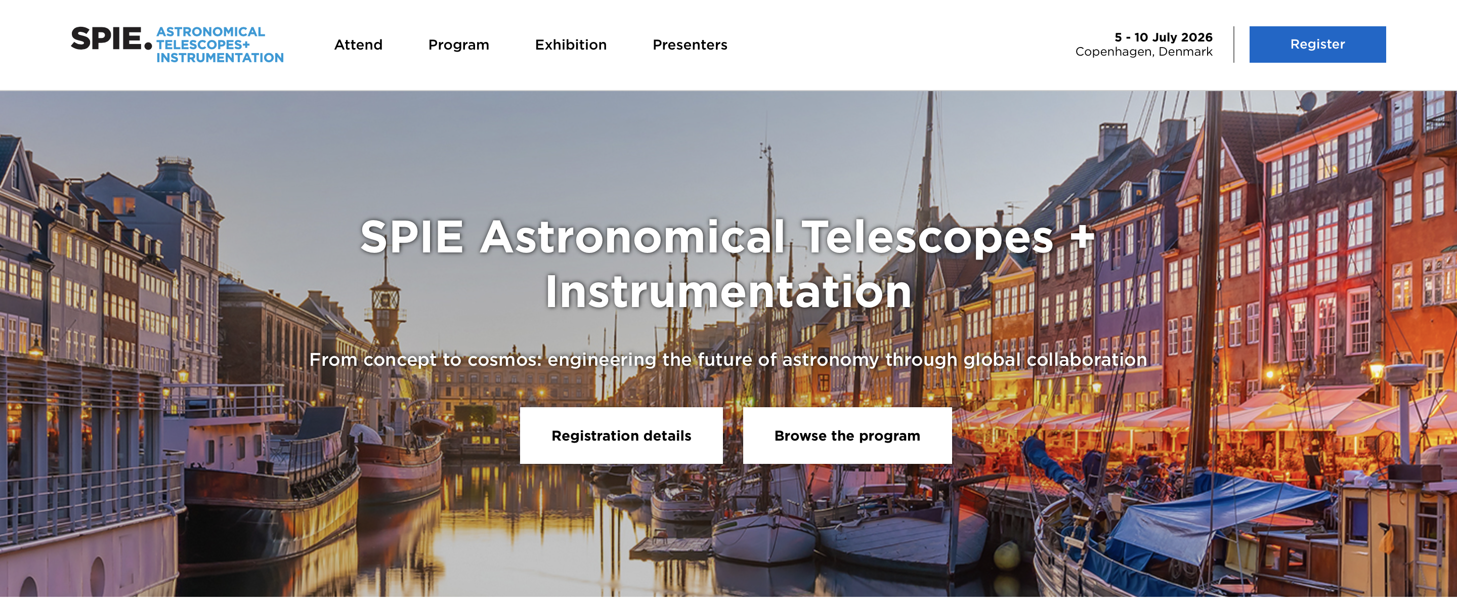 SPIE ASTRONOMICAL INSTRUMENTATION 2026 - Copenhague (Dinamarca)